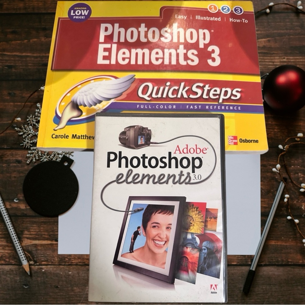 Adobe Photo Shop Elements 3  Easy Steps The cd software Program and Book